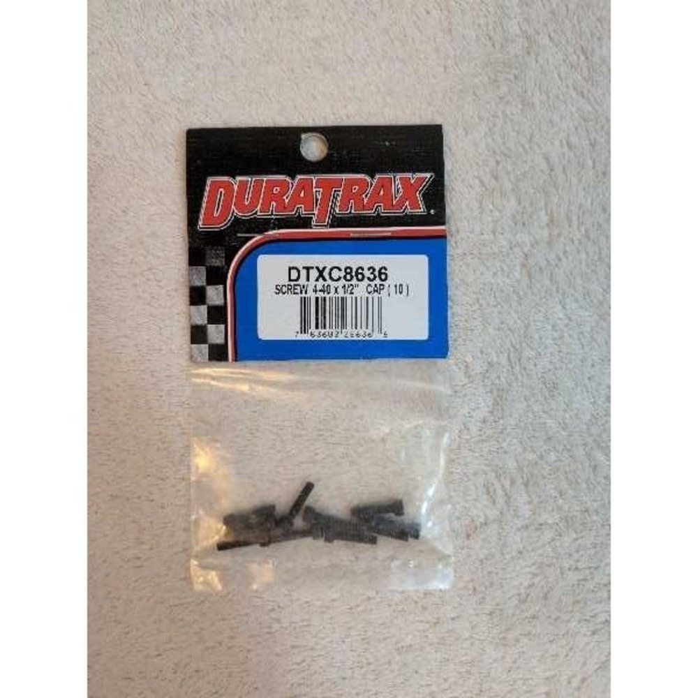 Duratrax DTXC8636 Screw 4-40 x 1/2 Cap Screws (10) RC Parts